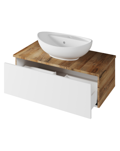 Ива - 90 Тумба подвесная комбинированная 1 ящ. О