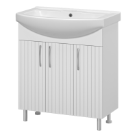 Изео - 75 Тумба напольная прямая, 3 дв. (ПВХ)