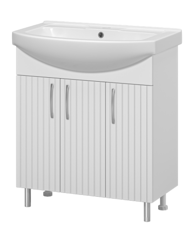 Изео - 75 Тумба напольная прямая, 3 дв. (ПВХ)