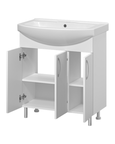 Изео - 75 Тумба напольная прямая, 3 дв. (ПВХ)