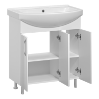 Изео - 75 Тумба напольная прямая, 3 дв. (ПВХ)