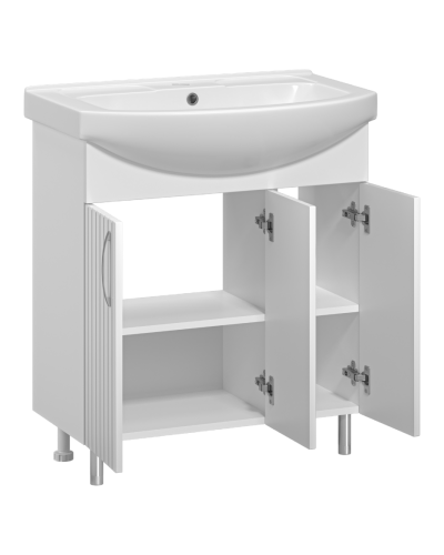 Изео - 75 Тумба напольная прямая, 3 дв. (ПВХ)