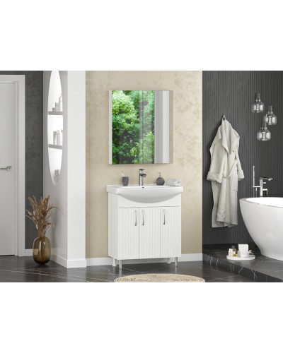 Изео - 75 Тумба напольная прямая, 3 дв. (ПВХ)