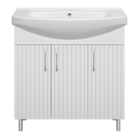 Изео - 85 Тумба напольная прямая 3 дв., (ПВХ)