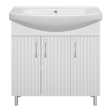 Изео - 85 Тумба напольная прямая 3 дв., (ПВХ)