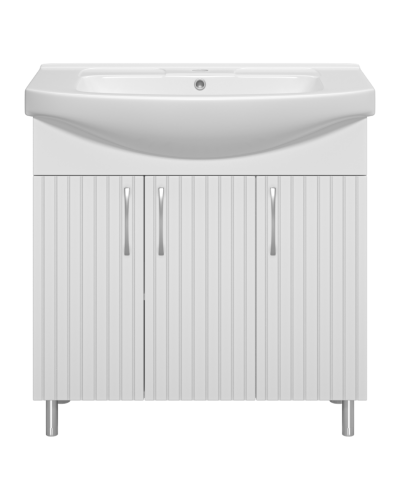 Изео - 85 Тумба напольная прямая 3 дв., (ПВХ)