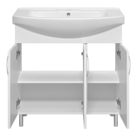 Изео - 85 Тумба напольная прямая 3 дв., (ПВХ)