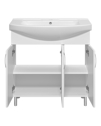 Изео - 85 Тумба напольная прямая 3 дв., (ПВХ)