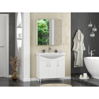 Изео - 85 Тумба напольная прямая 3 дв., (ПВХ)