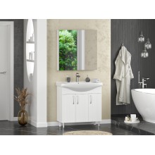 Изео - 85 Тумба напольная прямая 3 дв., (ПВХ)