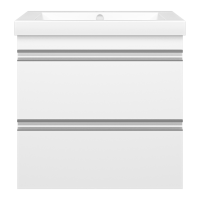 Ингрид - 60 Тумба подвесная с 2 ящ.эмаль, глянец