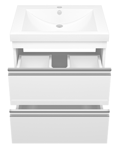 Ингрид - 60 Тумба подвесная с 2 ящ.эмаль, глянец