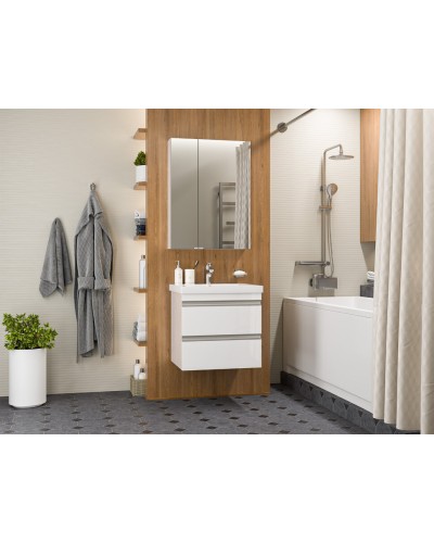 Ингрид - 60 Тумба подвесная с 2 ящ.эмаль, глянец