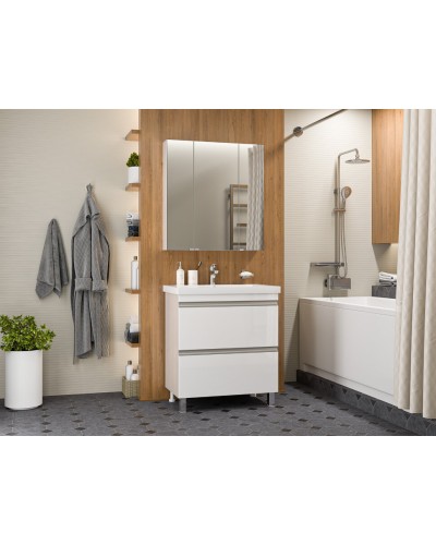 Ингрид - 75 Тумба напольная с 2 ящ.эмаль