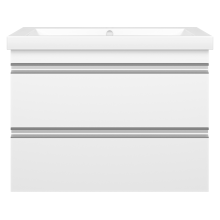 Ингрид - 75 Тумба подвесная с 2 ящ.эмаль