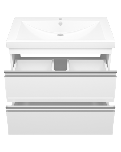 Ингрид - 75 Тумба подвесная с 2 ящ.эмаль