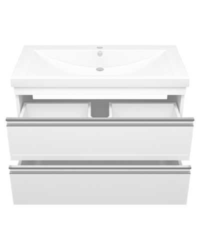 Ингрид - 90 Тумба подвесная с 2 ящ.эмаль