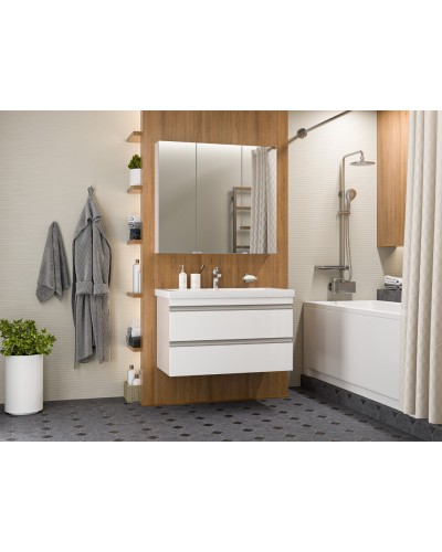 Ингрид - 90 Тумба подвесная с 2 ящ.эмаль