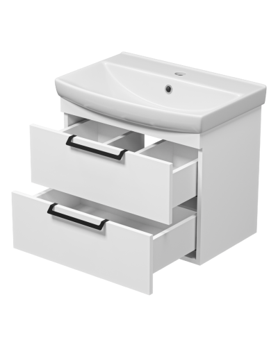 Клермонт - 60 тумба подвесная 2 ящ. (эмаль)