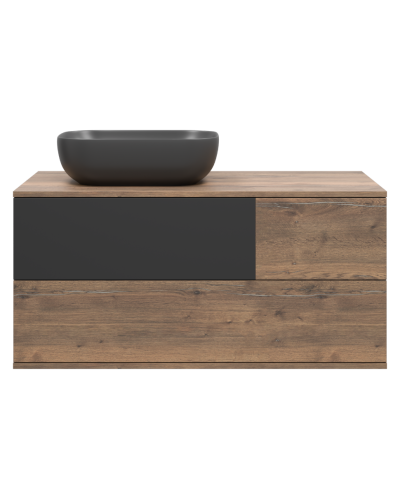 Коломбо -100 Тумба подвесная 2 ящ. с отталк. лев. ДСП (Дуб Галифакс)