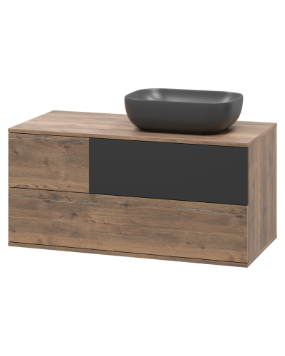 Коломбо -100 Тумба подвесная 2 ящ. с отталк. прав. ДСП (Дуб Галифакс)