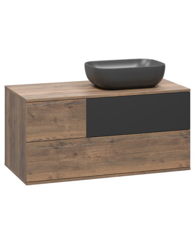 Коломбо -100 Тумба подвесная 2 ящ. с отталк. прав. ДСП (Дуб Галифакс)