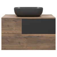 Коломбо - 80 Тумба подвесная 2 ящ. с отталк. ДСП (Дуб Галифакс)