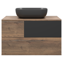 Коломбо - 80 Тумба подвесная 2 ящ. с отталк. ДСП (Дуб Галифакс)