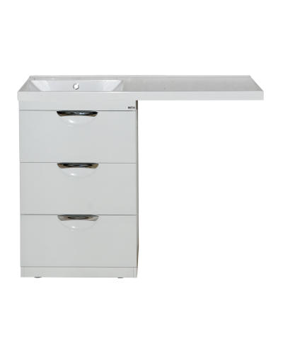 Куба - 50 Тумба 3 ящ. под стиральную машину белая эмаль