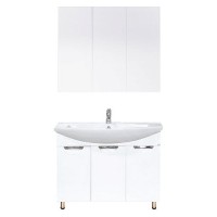 Лаванда -100 Тумба прямая белая