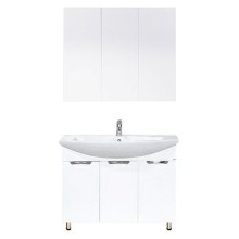 Лаванда -100 Тумба прямая белая