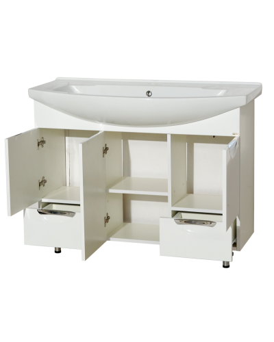 Лаванда -105 Тумба с 2 ящ. белая