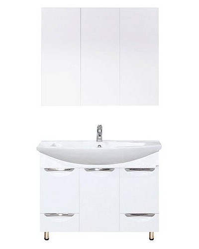 Лаванда -105 Тумба с 2 ящ. белая