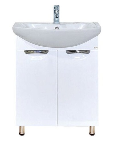 Лаванда - 60 Тумба прямая белая