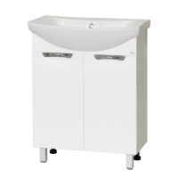 Лаванда - 65 Тумба прямая белая