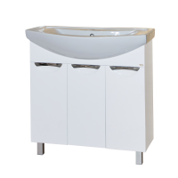 Лаванда - 80 Тумба прямая белая