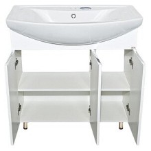 Лаванда - 80 Тумба прямая белая