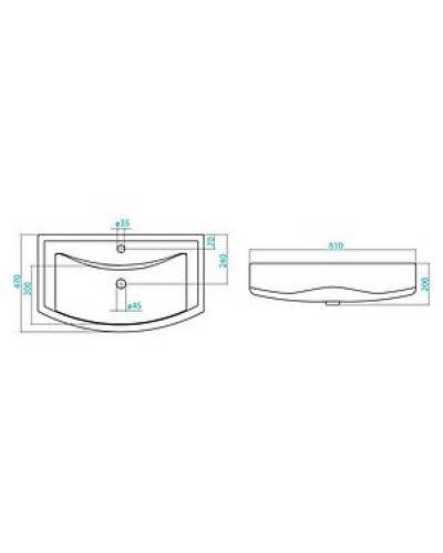 Лаванда - 80 Тумба прямая белая