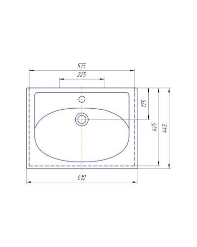Лайм - 60 Тумба напольная  с 2 ящ. комбинированная О