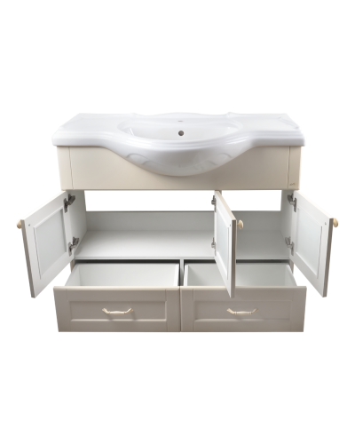 Латте -105 Тумба с 2 ящ. бежевая эмаль