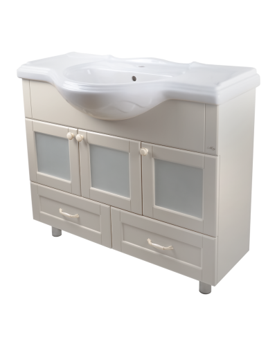 Латте -105 Тумба с 2 ящ. бежевая эмаль