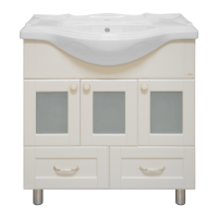 Латте - 85 Тумба с 2 ящ. бежевая эмаль