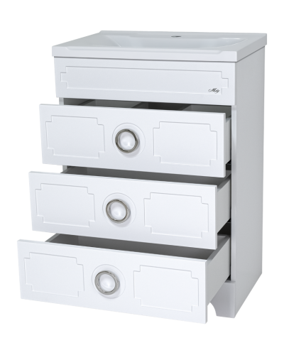 Лейла - 60 Тумба с 3 ящ. белая