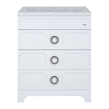 Лейла - 80 Тумба с 3 ящ. белая