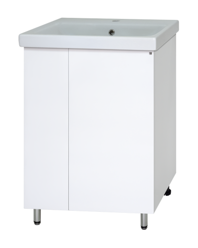 Лира - 50 Тумба прямая напольная белая эмаль с отталкив.