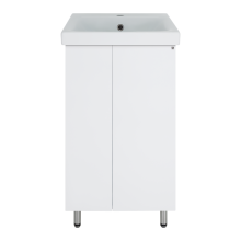 Лира - 50 Тумба прямая напольная белая эмаль с отталкив.