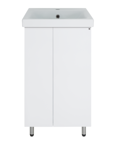 Лира - 50 Тумба прямая напольная белая эмаль с отталкив.