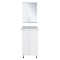 Лира - 50 Тумба прямая напольная белая эмаль с отталкив.