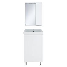 Лира - 50 Тумба прямая напольная белая эмаль с отталкив.