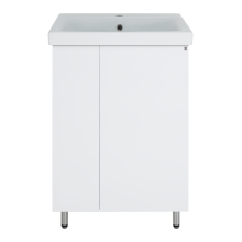 Лира - 60 Тумба прямая напольная белая эмаль с отталкив.